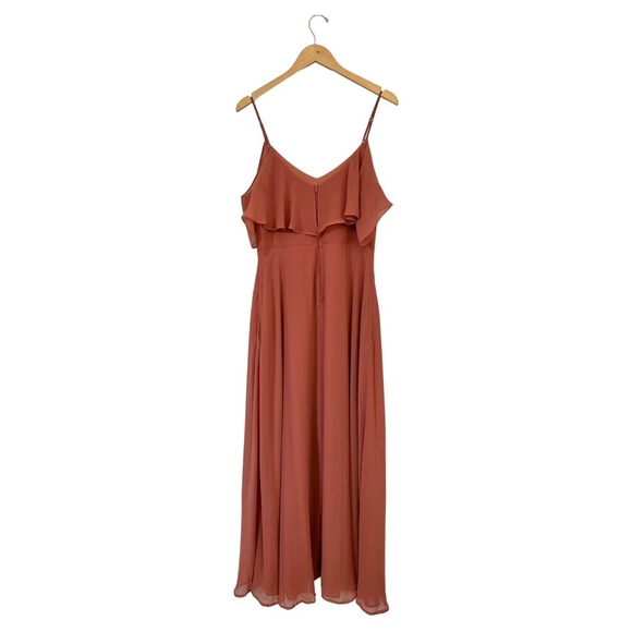 Birdy Grey Jane Convertable Bridesmaids Dress Chiffon in Terracotta Size Medium - Picture 12 of 16